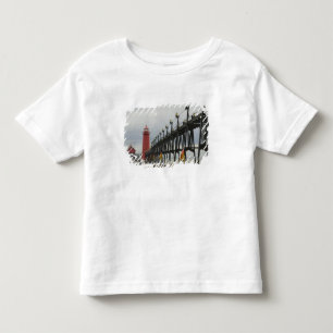 Camiseta Infantil EUA, Michigan, Lake Michigan Shore, Grand Haven: