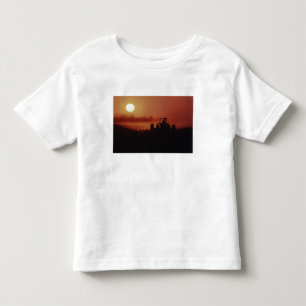 Camiseta Infantil EUA, Mississippi, campo de algodão sendo disquado