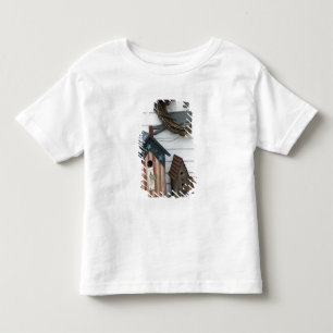 Camiseta Infantil EUA, Missouri, Herman: Casas de pássaros patriótic