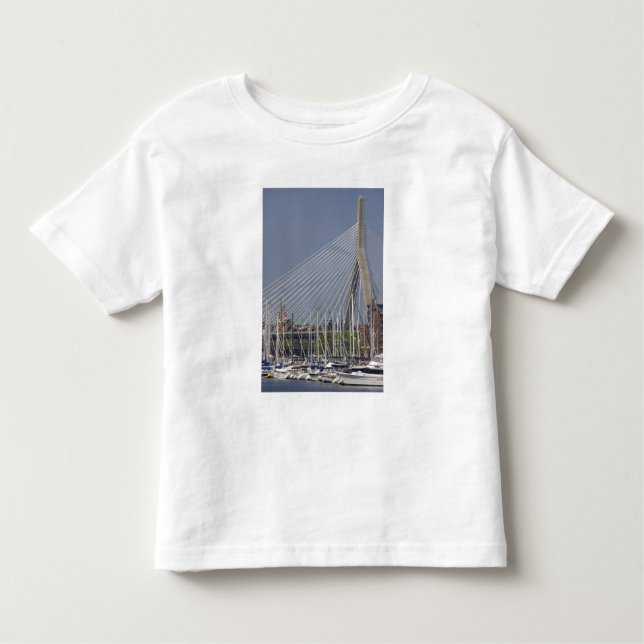 Camiseta Infantil EUA, Nova Inglaterra, Massachusetts, Boston, barco (Frente)