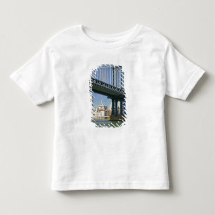 Camiseta Infantil EUA, Nova York, Cidade de Nova York. Ponte de Manh