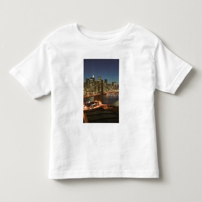 Camiseta Infantil EUA, Nova York, Nova Iorque, Manhattan: (Frente)