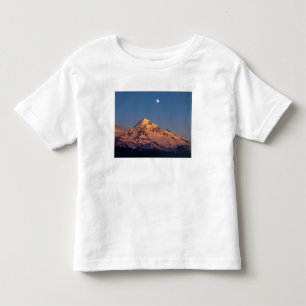 Camiseta Infantil EUA, Oregon, Mt Hood. O pôr do sol cria alpenglow