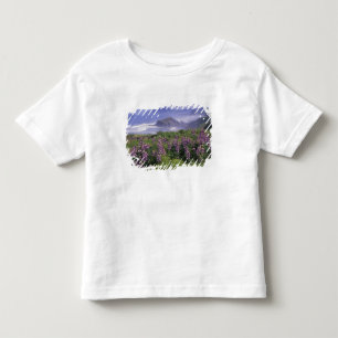 Camiseta Infantil EUA, Oregon, Nesika Beach. Lupino e Oregon