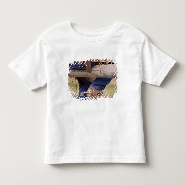 Camiseta Infantil EUA, Oregon, Seneca, Ponderosa Ranch. Cowboy (Frente)