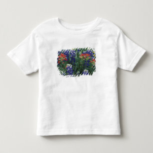 Camiseta Infantil EUA, Texas Hill Country. Bluebonnets e