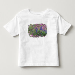 Camiseta Infantil EUA, Texas Hill Country. Bluebonnets entre phlox