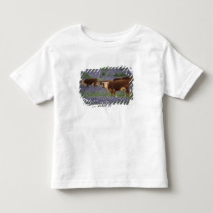 Camiseta Infantil EUA, Texas, Texas Hill Country, Hereford