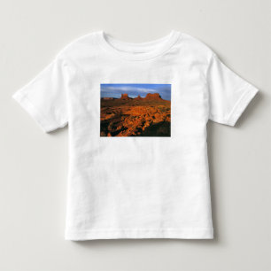 Camiseta Infantil EUA, Utah, Monument Valley. Luz do pôr do sol