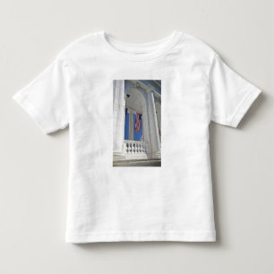 Camiseta Infantil EUA, VA, Arlington. Bandeiras americanas estão pen