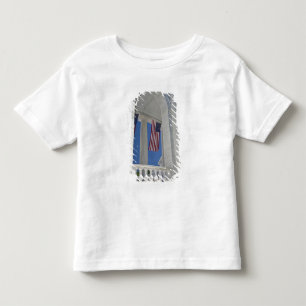 Camiseta Infantil EUA, VA, Arlington. Bandeiras americanas são pendu