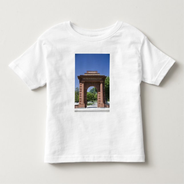 Camiseta Infantil EUA, VA, Arlington. Porta de McClellan em (Frente)