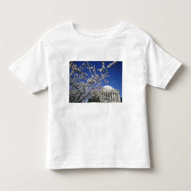 Camiseta Infantil EUA, Washington DC. Festival e 2 da flor de (Frente)