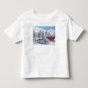 Camiseta Infantil EUA, Washington, Methow Valley, Celeiros em