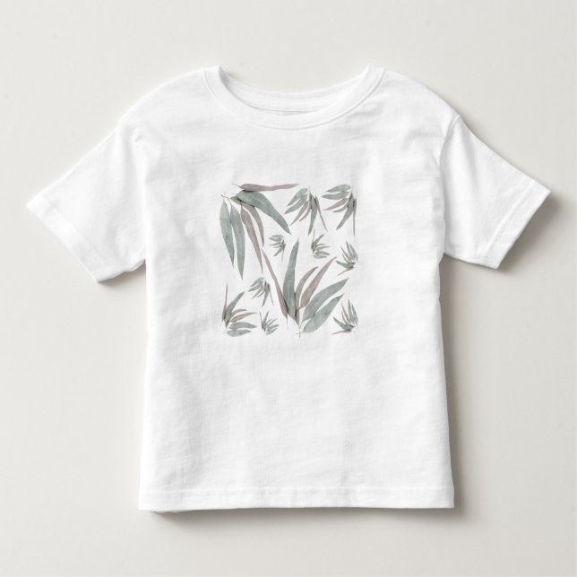 Camiseta Infantil Eucalyptus deixa padrão (Frente)