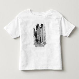 Camiseta Infantil Europa, Áustria, Hallstat. Rua nevada