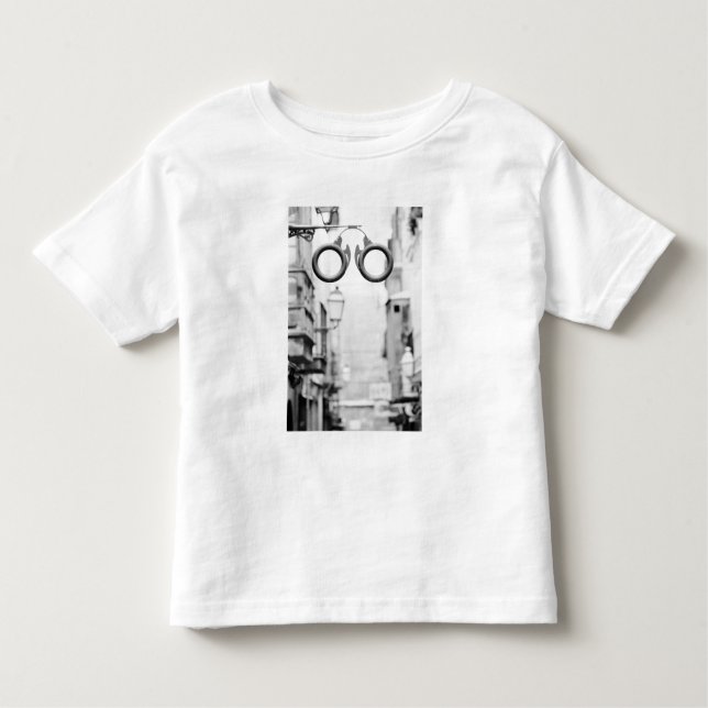 Camiseta Infantil Europa, Espanha, Maiorca. Sinal de compro de Eyegl (Frente)