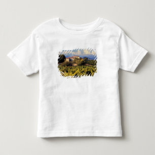 Camiseta Infantil Europa, França, Bonnieux. Vinhas cobrem o