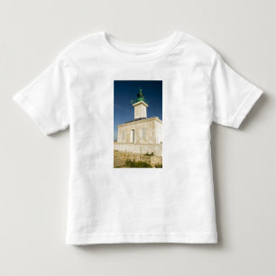 Camiseta Infantil Europa, França, Córsega, Ile Rousse. Farol