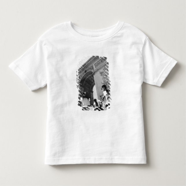 Camiseta Infantil Europa, França, Paris. Cerimônia militar no (Frente)