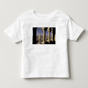 Camiseta Infantil Europa, França, Paris, Vista de Paris através