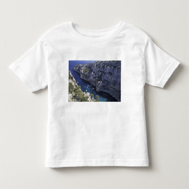 Camiseta Infantil Europa, França, Provença, Calanques. Limestone (Frente)