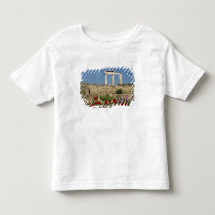 Camiseta Infantil Europa, Grécia, Cíclades, Delos. Ruínas de colu