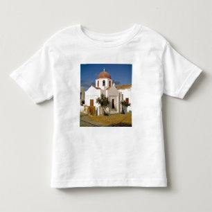 Camiseta Infantil Europa, Grécia, Mykonos. As redes de pesca secam 