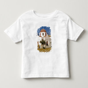 Camiseta Infantil Europa, Grécia, Mykonos. Redes de pesca secam na