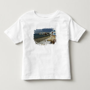Camiseta Infantil Europa, Grécia, Mykonos. Vistas do litoral