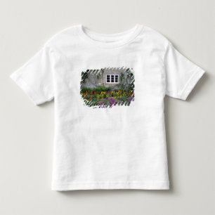 Camiseta Infantil Europa, Inglaterra, Teffont Magna. Flores enchem