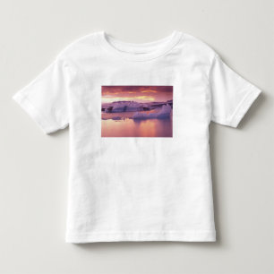 Camiseta Infantil Europa, Islândia, lagoa Jokulsarlon