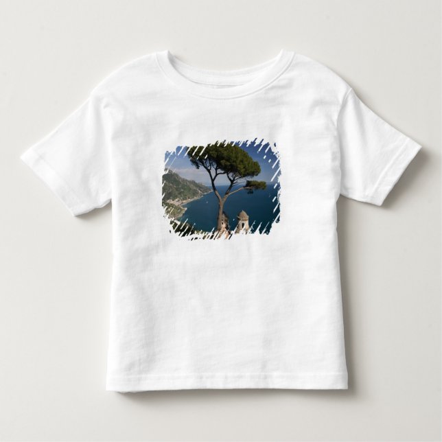 Camiseta Infantil Europa, Itália, Campânia, (Costa Amalfi), 2 (Frente)