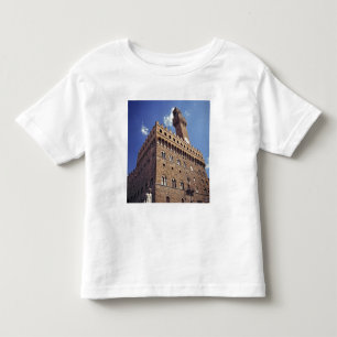 Camiseta Infantil Europa, Itália, Florença. O Plazzo medieval