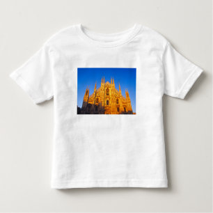 Camiseta Infantil Europa, Itália, Milão, Catedral de Milão