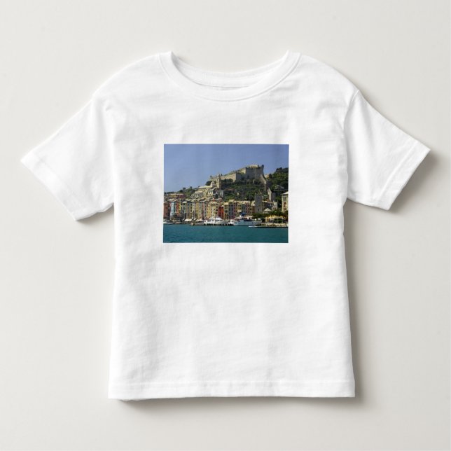 Camiseta Infantil Europa, Itália, Portovenere também conhecido por P (Frente)