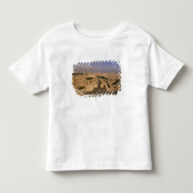 Camiseta Infantil Europa, Itália, Roma, O Vaticano. Ver a partir de  (Frente)