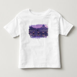 Camiseta Infantil Europa, Itália, Roma. St. Pedro e Ponte Sant