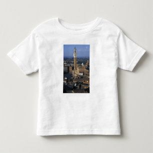 Camiseta Infantil Europa, Itália, Siena. Visão geral da cidade