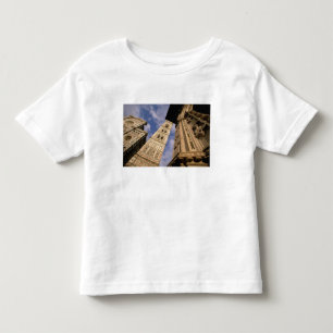 Camiseta Infantil Europa, Itália, Toscana, Florença. Piazza del 3
