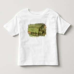 Camiseta Infantil Europa, Itália, Toscana, Monticchiello. Sinúoso