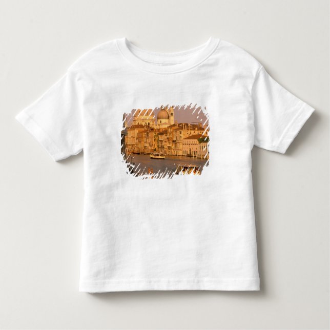 Camiseta Infantil Europa, Itália, Veneto, Veneza. Vista de Sunset de (Frente)