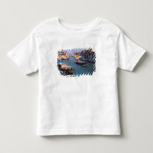 Camiseta Infantil Europa, Itália, Veneza. Barcos trazendo