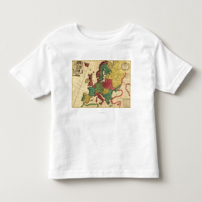 Camiseta Infantil EuropePanoramic MapEurope (Frente)