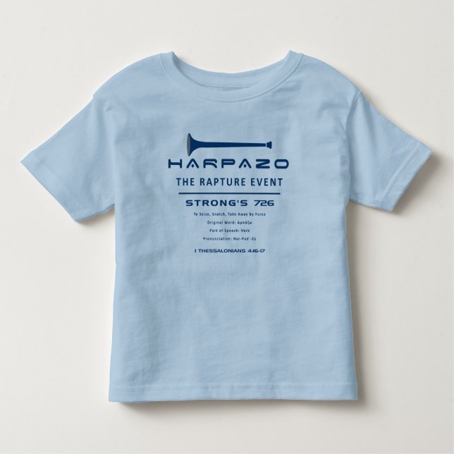 Camiseta Infantil Evento Harpazo Rapture (Frente)