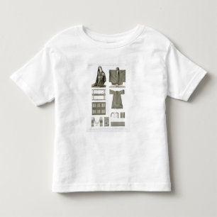 Camiseta Infantil Exemplos dos trajes de seda e egípcios, 'de Desc