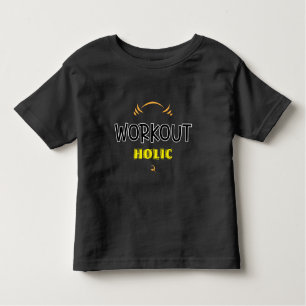 Camiseta Infantil Exercício de Malhação de Gym Holic