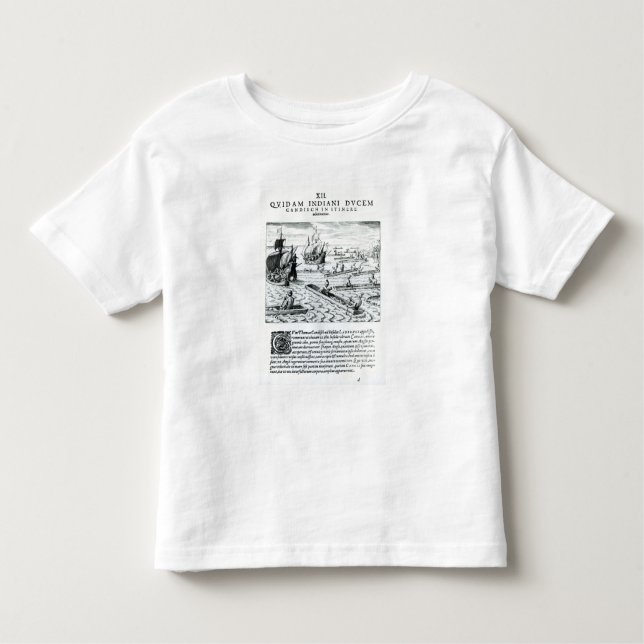 Camiseta Infantil Expedição de Thomas Cavendish (Frente)