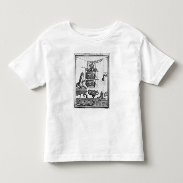 Camiseta Infantil Experimentação com a eletricidade (Frente)