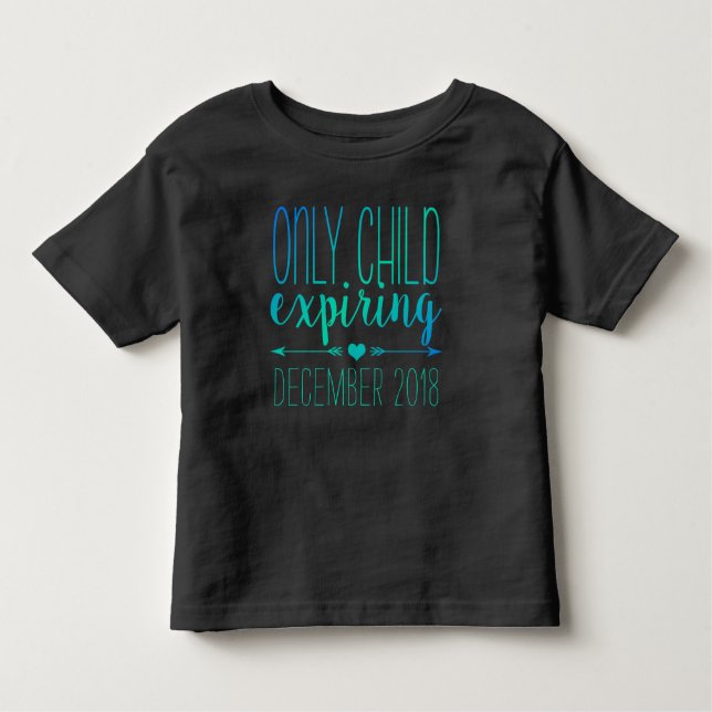 Camiseta Infantil Expiração de apenas crianças - Marinho e óleo de t (Frente)